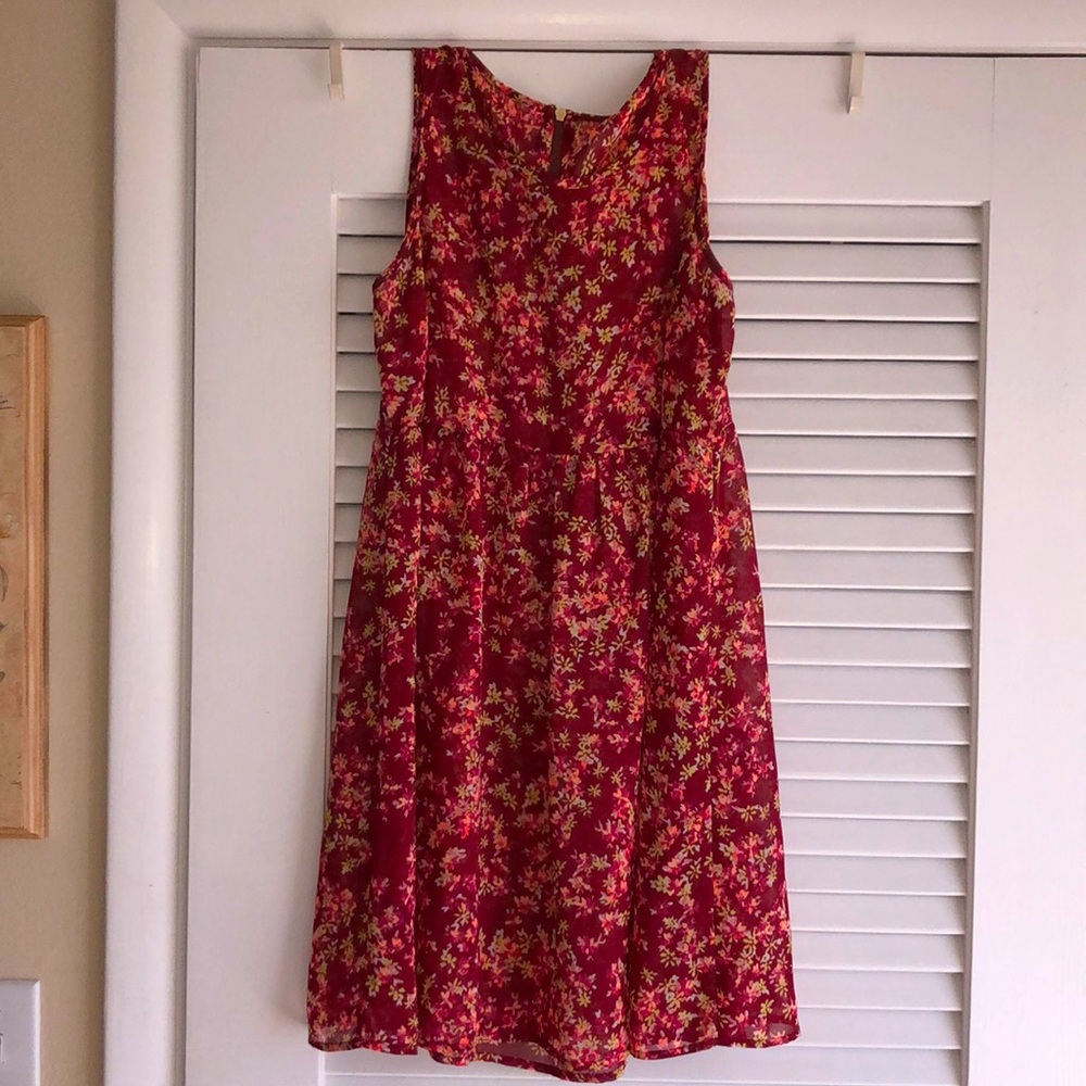 Sheer Floral Dress